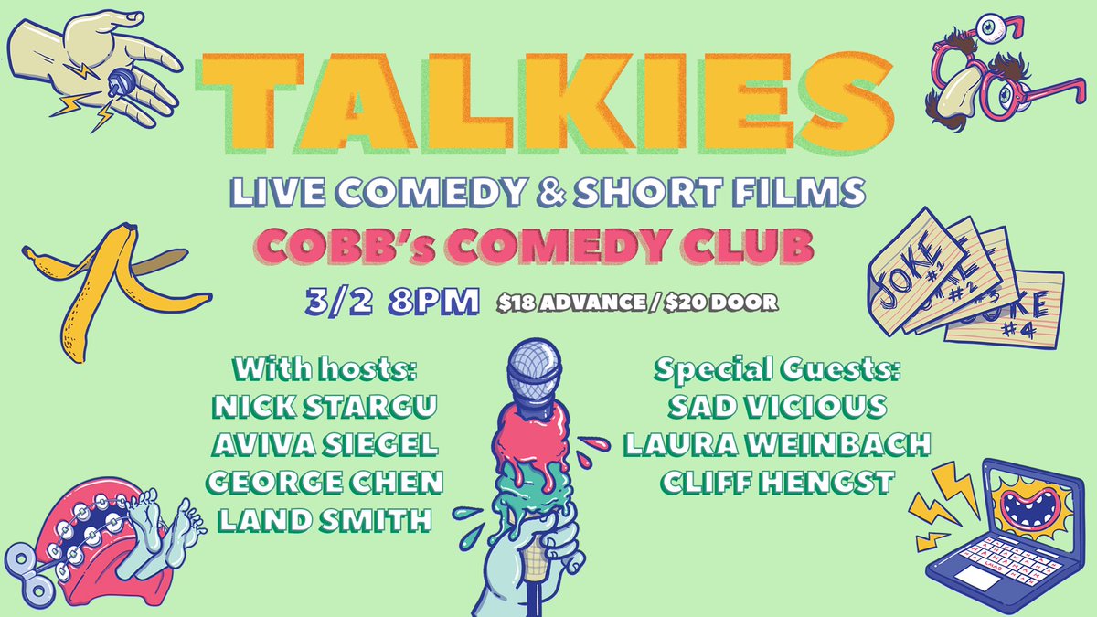 3/2/22. Talkies at Cobb’s Comedy Club