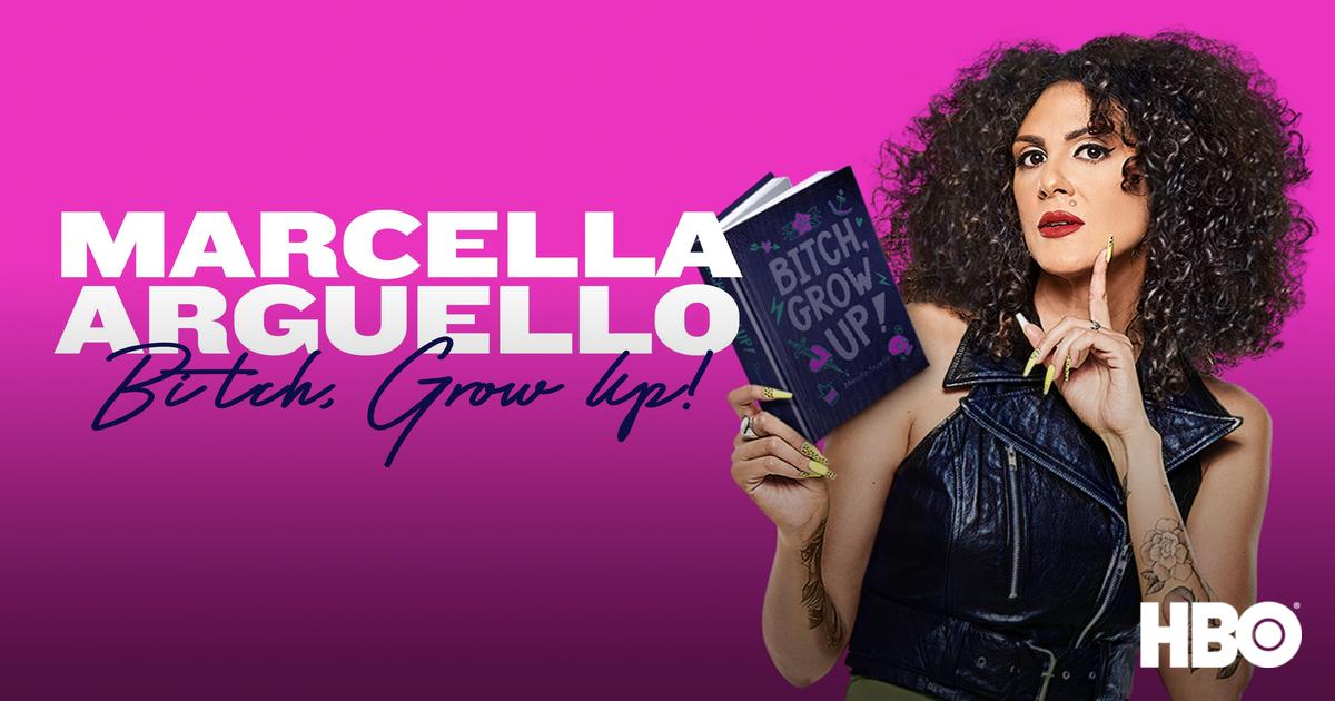 promotional image for marcella arguello: bitch, grow up! HBO special